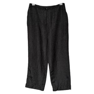 French Laundry Silk Linen Blend Crop High Rise Pants
